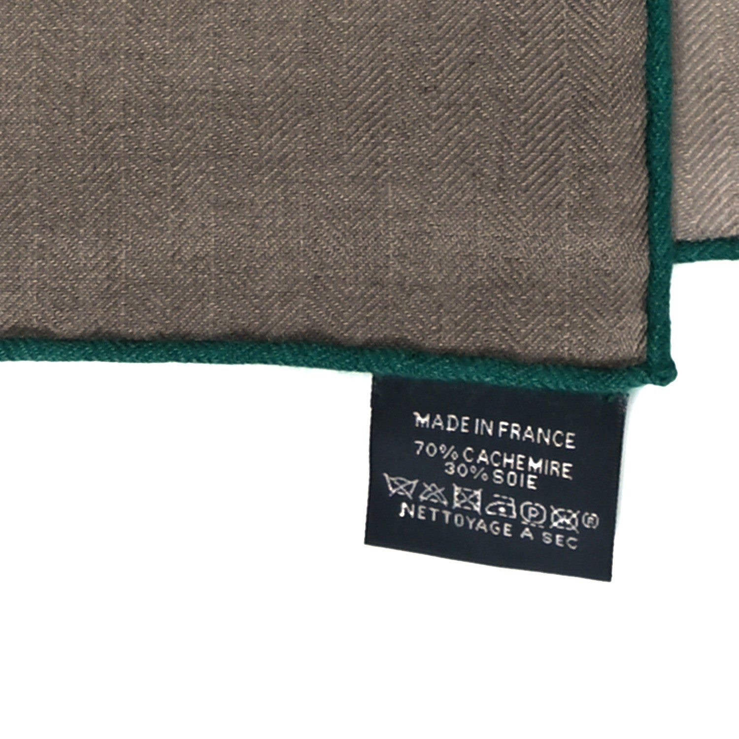 Hermes Cashmere Silk La Selle Imaginaire Shawl 140 Gris Cendre Naturel Bleu 3 of 5