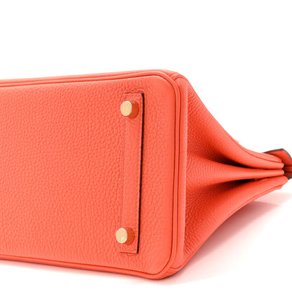 Hermes Togo Birkin 25 Orange Poppy 10 of 13