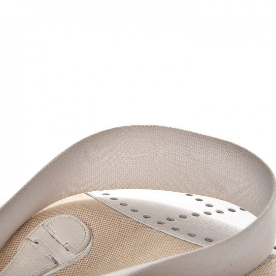 Hermes Toile Taurillon Clemence Evelyne PM Blanc White 9 of 11