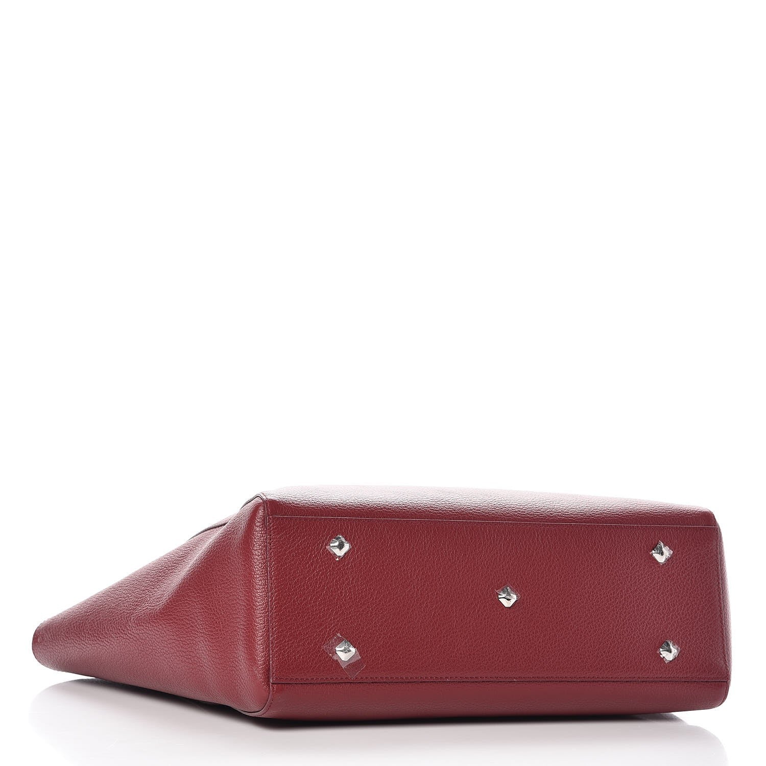 MCM Grained Calfskin Medium Reversible Wandel Tote Ruby Tan 4 of 12