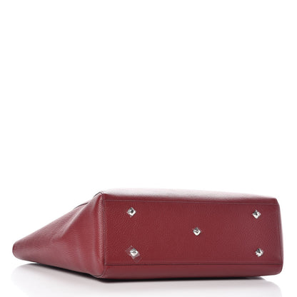 MCM Grained Calfskin Medium Reversible Wandel Tote Ruby Tan 4 of 12