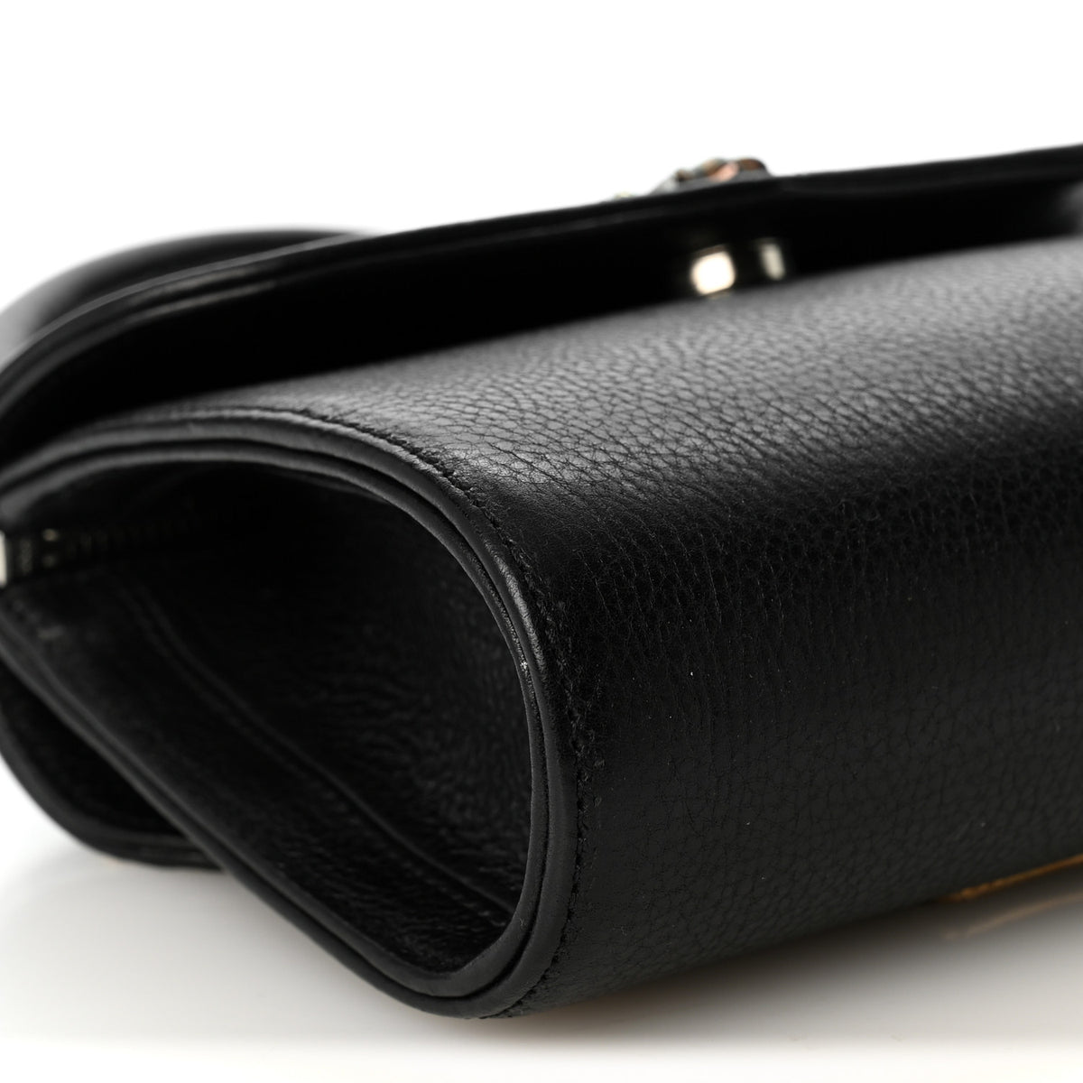 Grained Calfskin Cross Doc Adams Bag Black