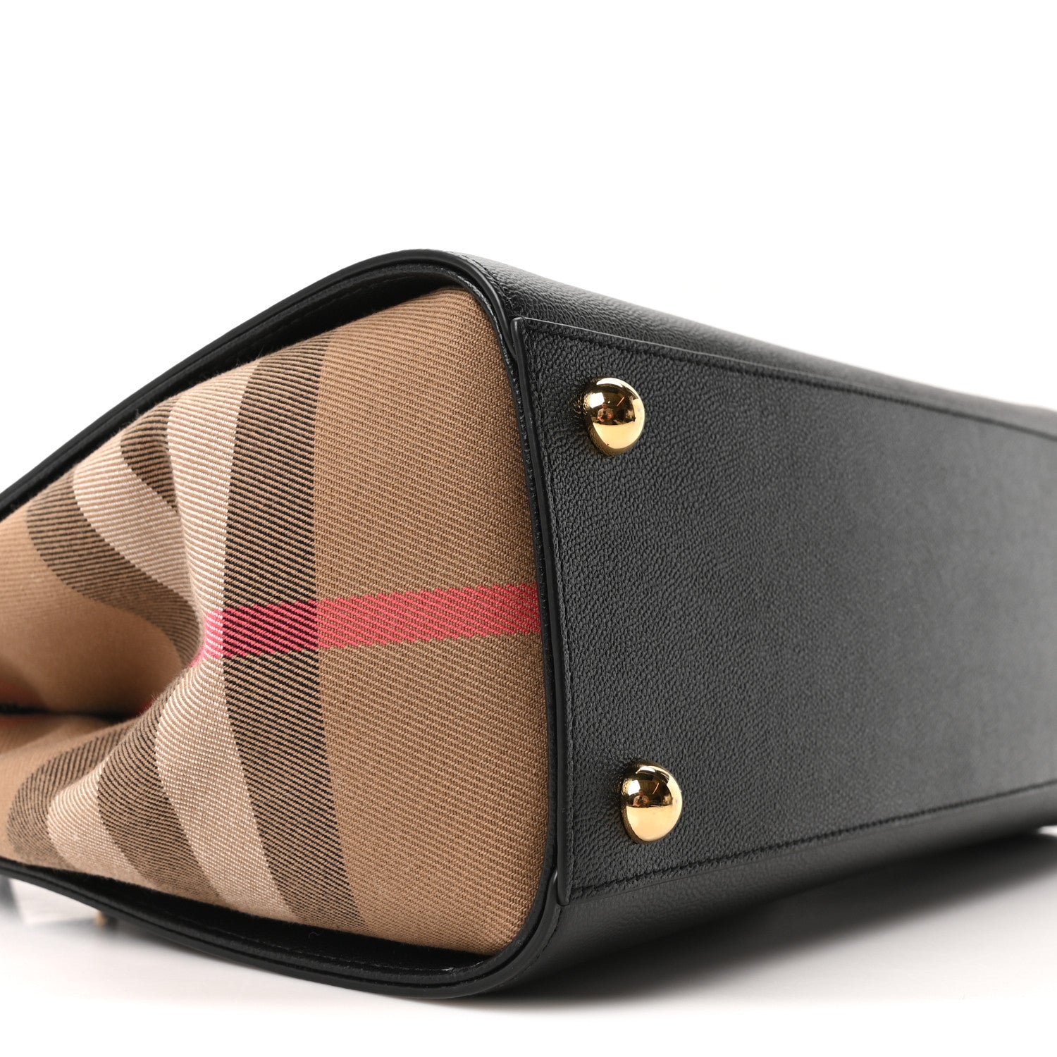 Burberry Calfskin Mega Check Small Banwell Tote Black 8 of 9