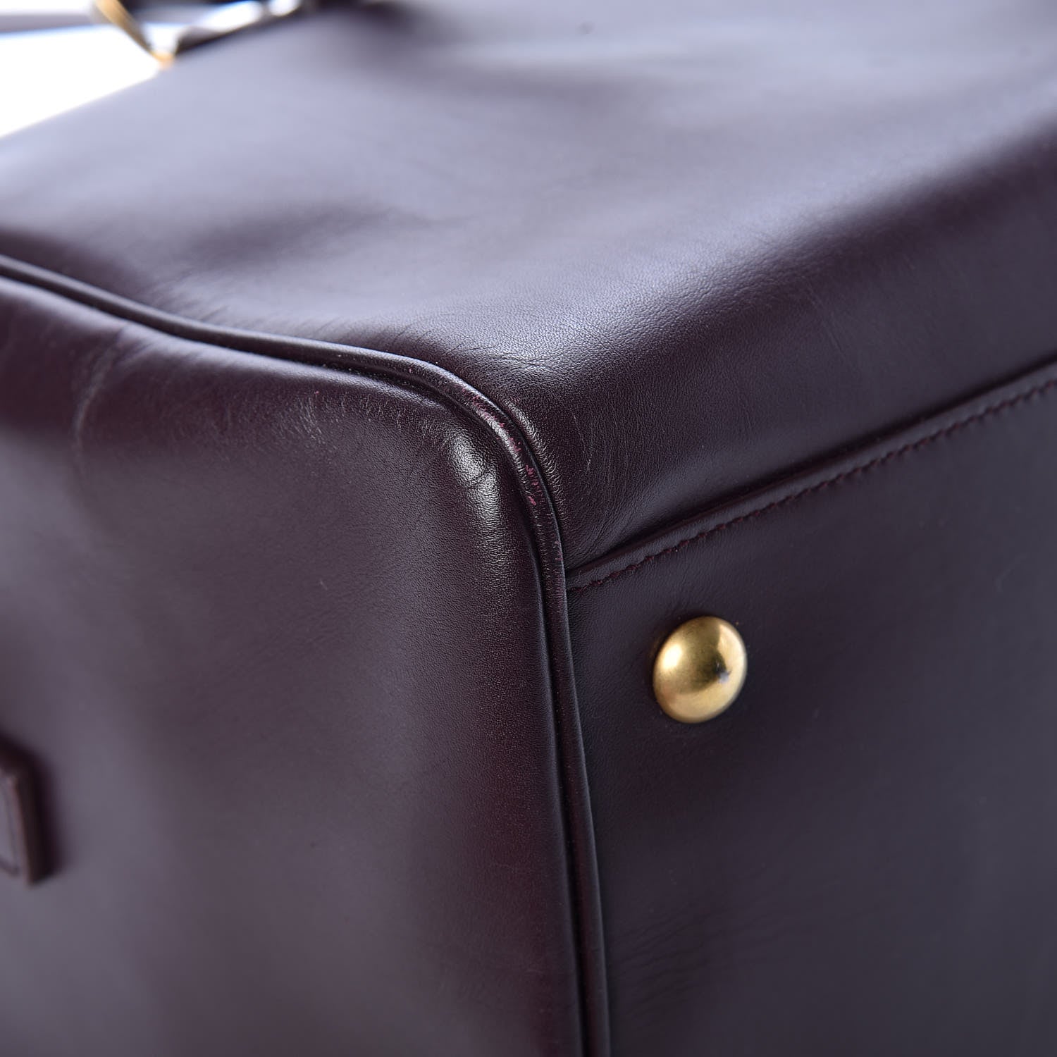 Saint Laurent Calfskin Classic Duffle 6 Amarena 10 of 11