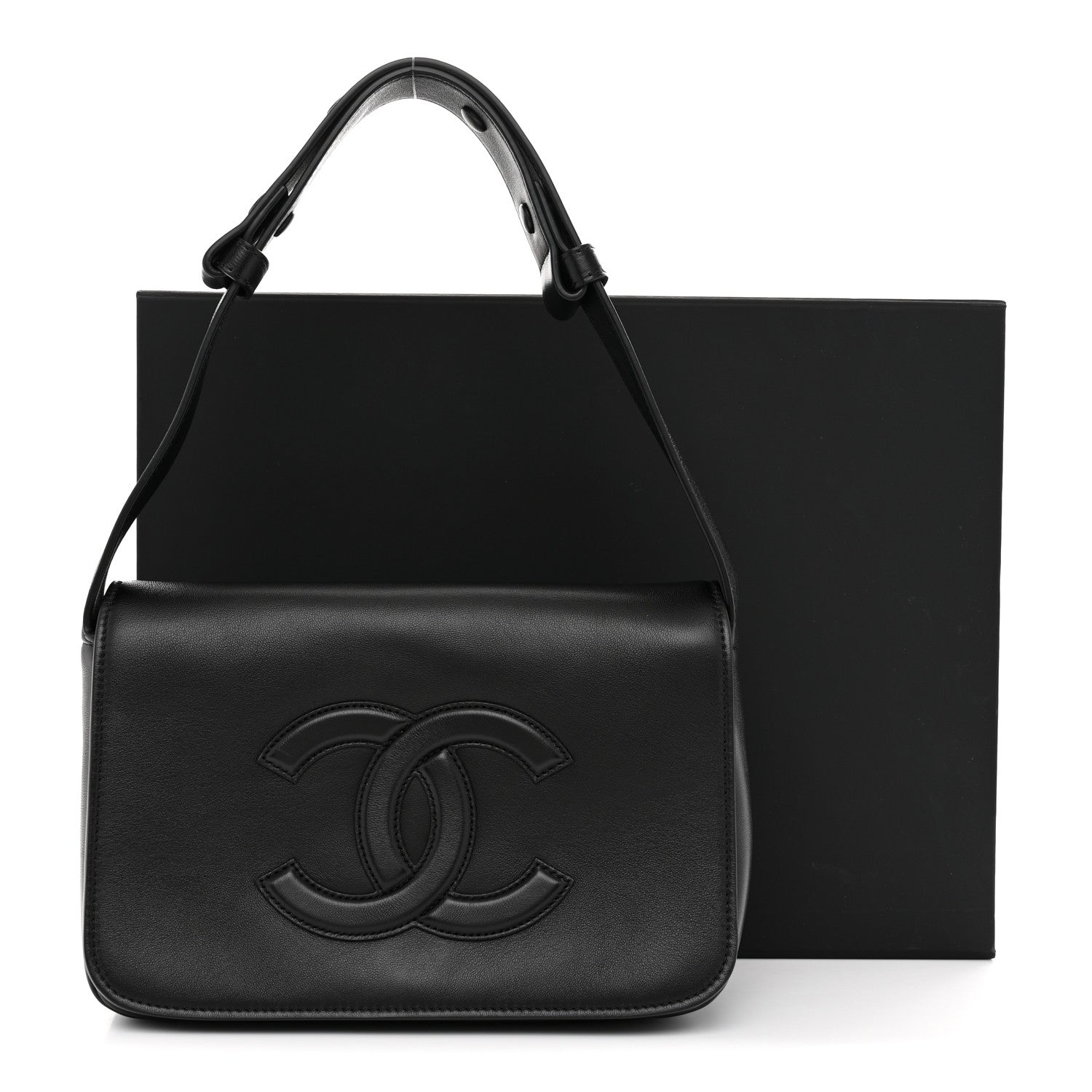 Chanel Lambskin CC Messenger Flap Black 11 of 11