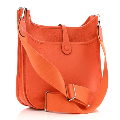Hermes Taurillon Clemence Evelyne III PM Feu 3 of 11