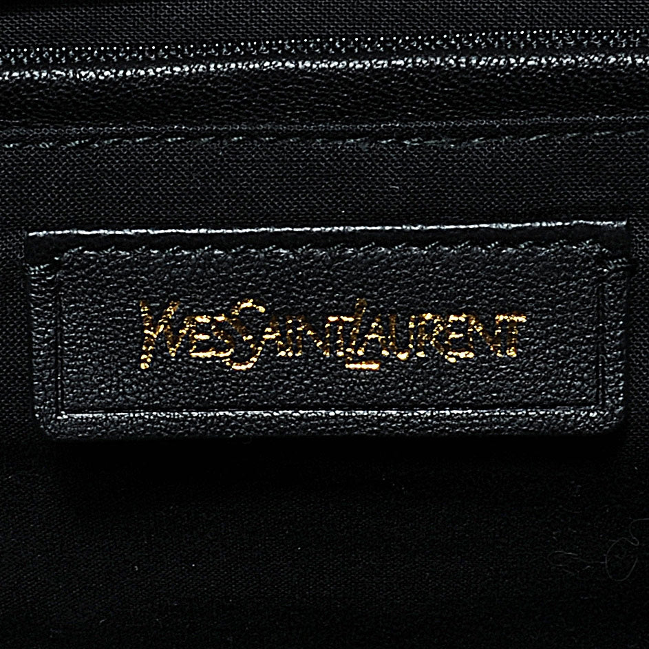 Saint Laurent Leather Lizard Effect Cabas ChYc Medium Black 3 of 8
