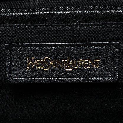 Saint Laurent Leather Lizard Effect Cabas ChYc Medium Black 3 of 8
