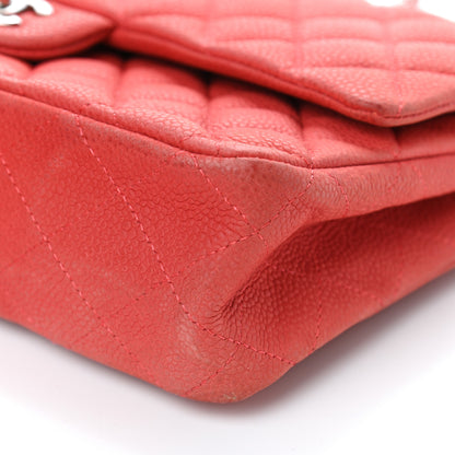 Chanel Iridescent Caviar Quilted Medium Double Flap Dark Pink 7 of 8