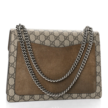 Gucci GG Supreme Monogram Medium Dionysus Shoulder Bag Taupe 3 of 13