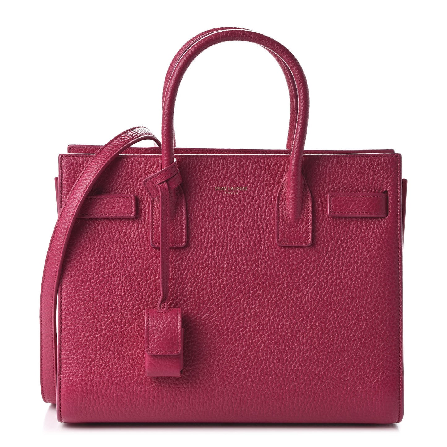 Grained Calfskin Baby Sac De Jour Fuchsia