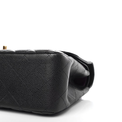 Chanel Caviar Quilted Jumbo Double Flap Black 9 of 11