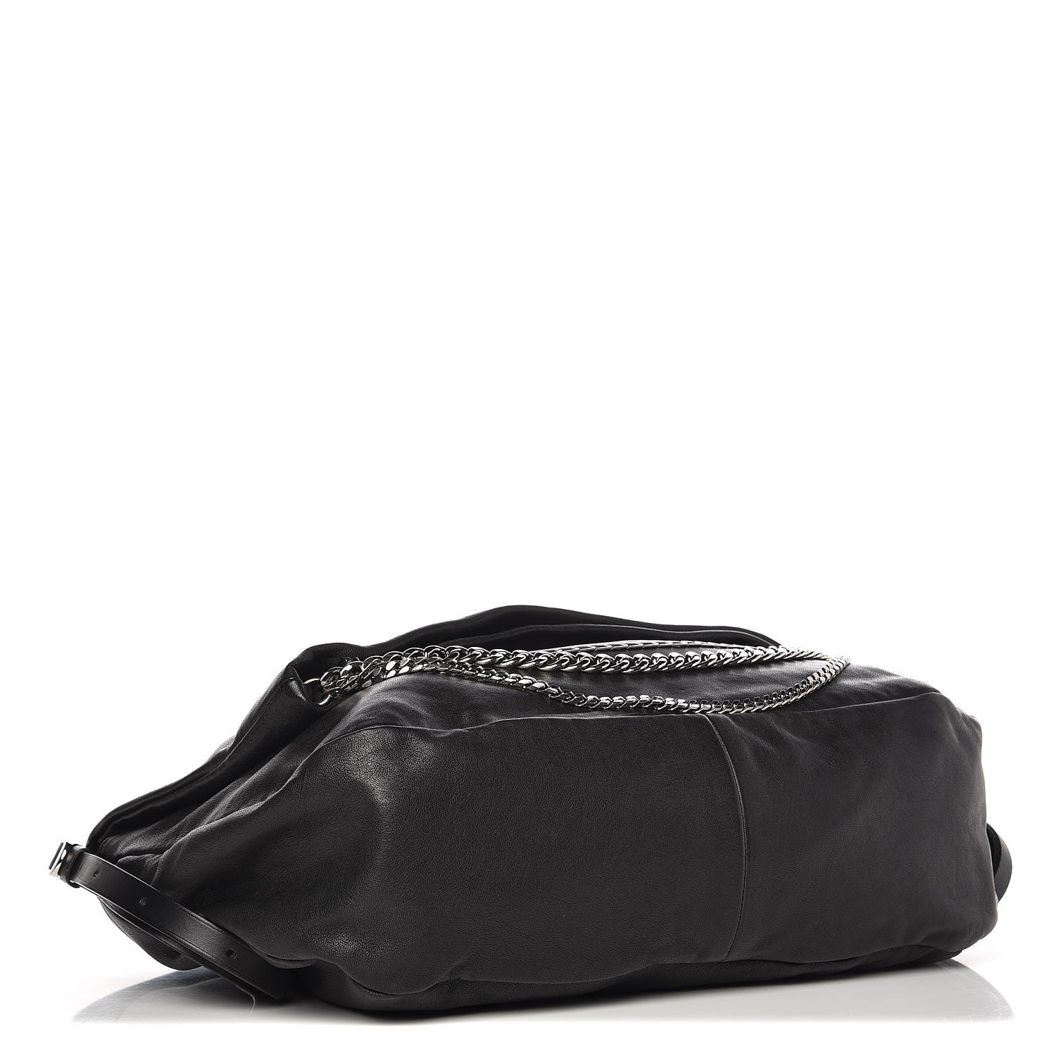 Jimmy Choo Lambskin Large Biker Hobo Black 4 of 7