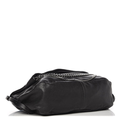 Jimmy Choo Lambskin Large Biker Hobo Black 4 of 7