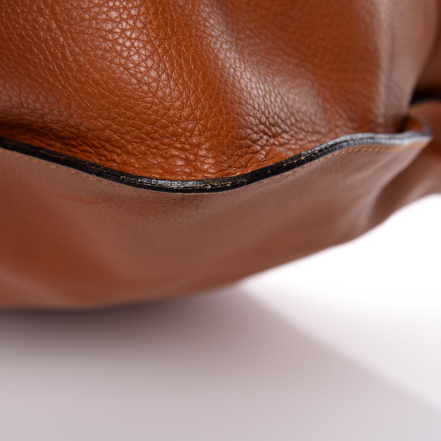 Calfskin Large Marcie Satchel Tan
