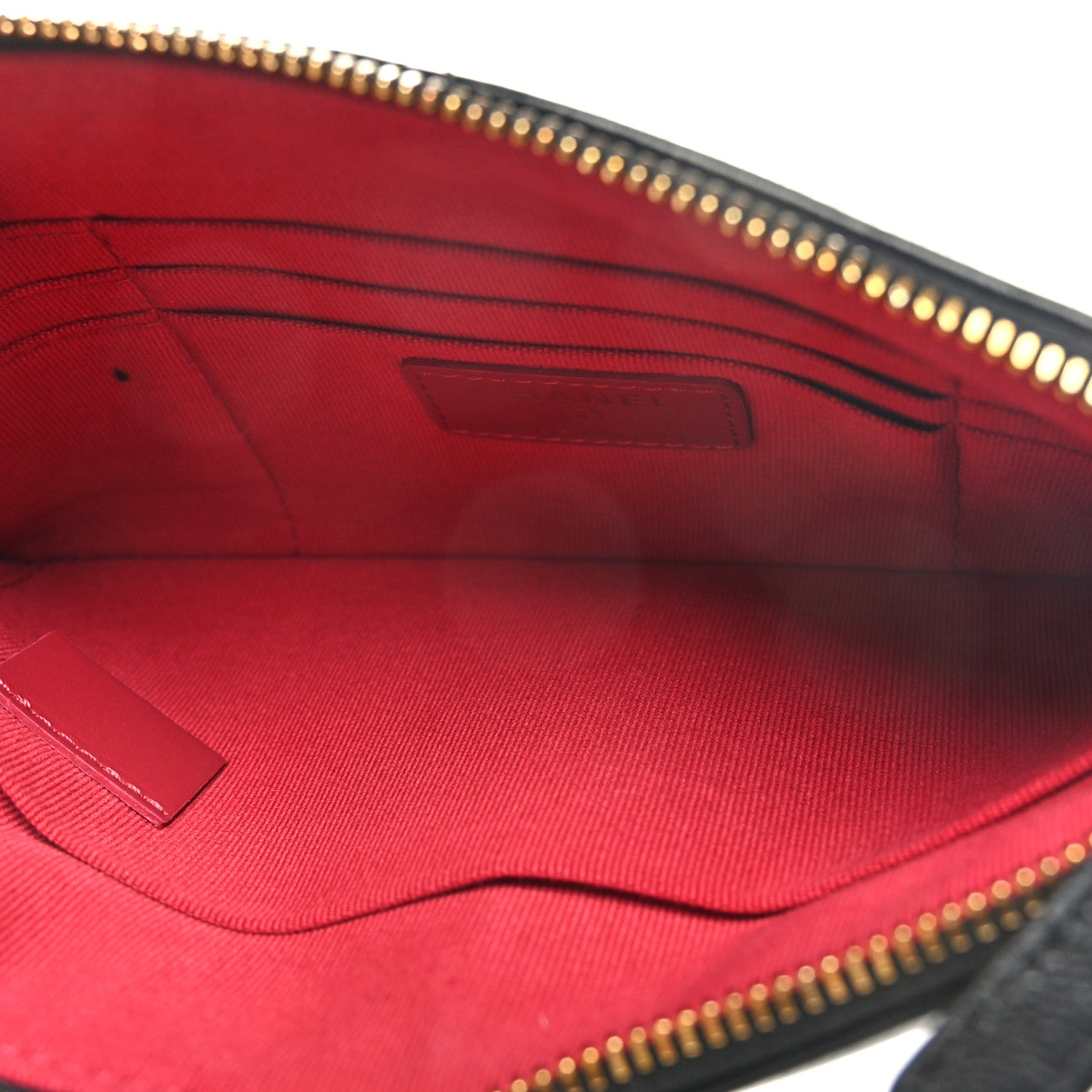 Chanel Lambskin Quilted Small Chanel 19 Pouch Black 5 of 8