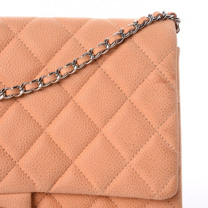Chanel Iridescent Caviar Clutch with Chain Flap Beige 9 of 9