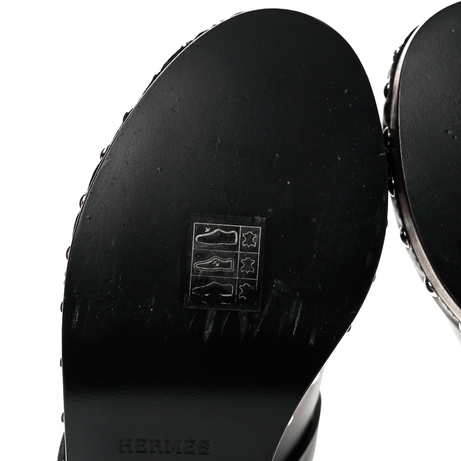 Hermes Calfskin Carlotta Mules 35 Black 8 of 10