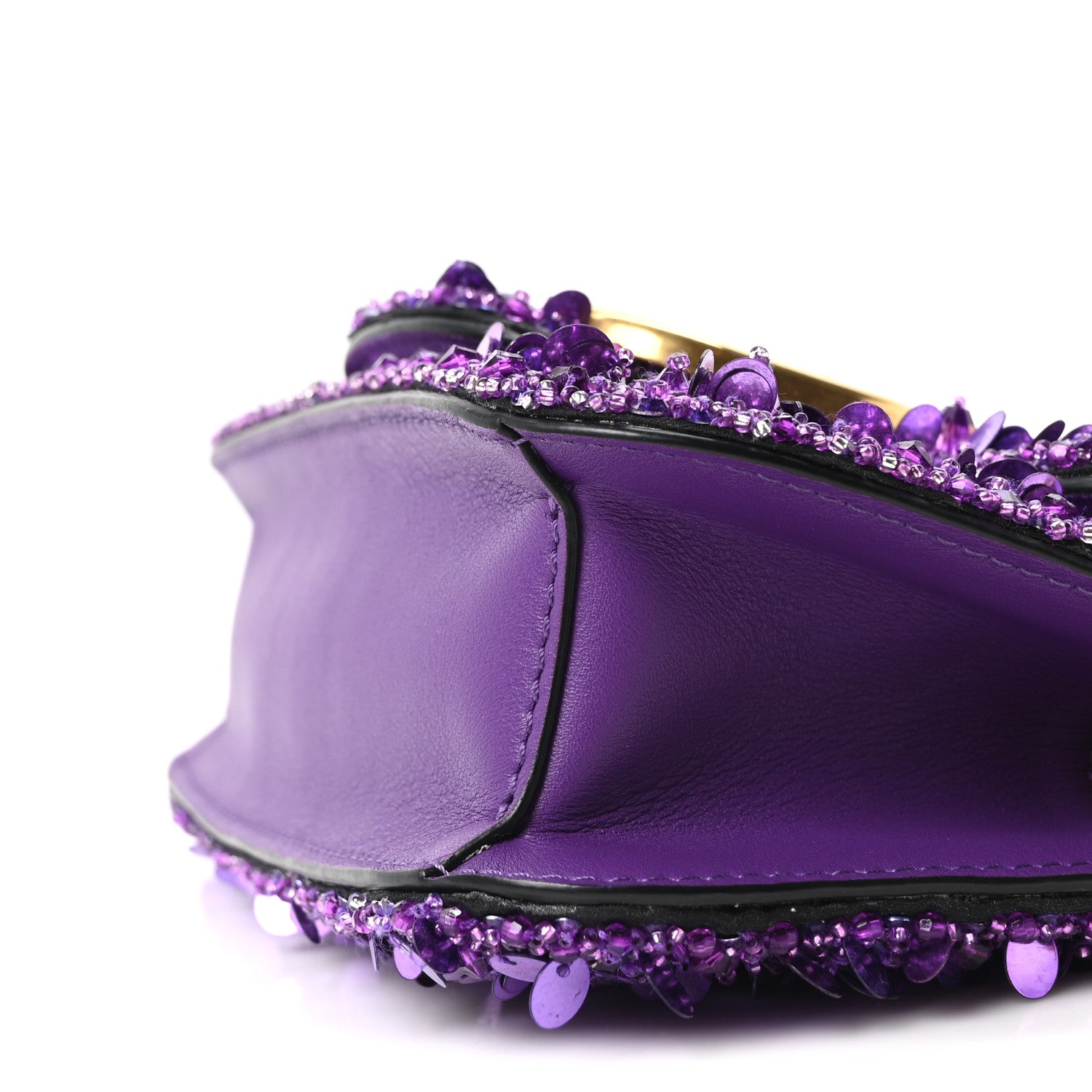 Valentino Garavani Sequin Crystal Vlogo Embroidered Small Loco