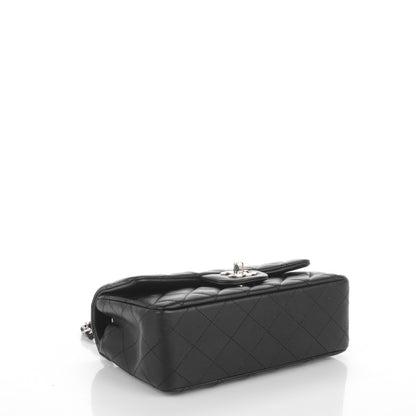Chanel Lambskin Quilted Mini Rectangular Flap Black 4 of 7