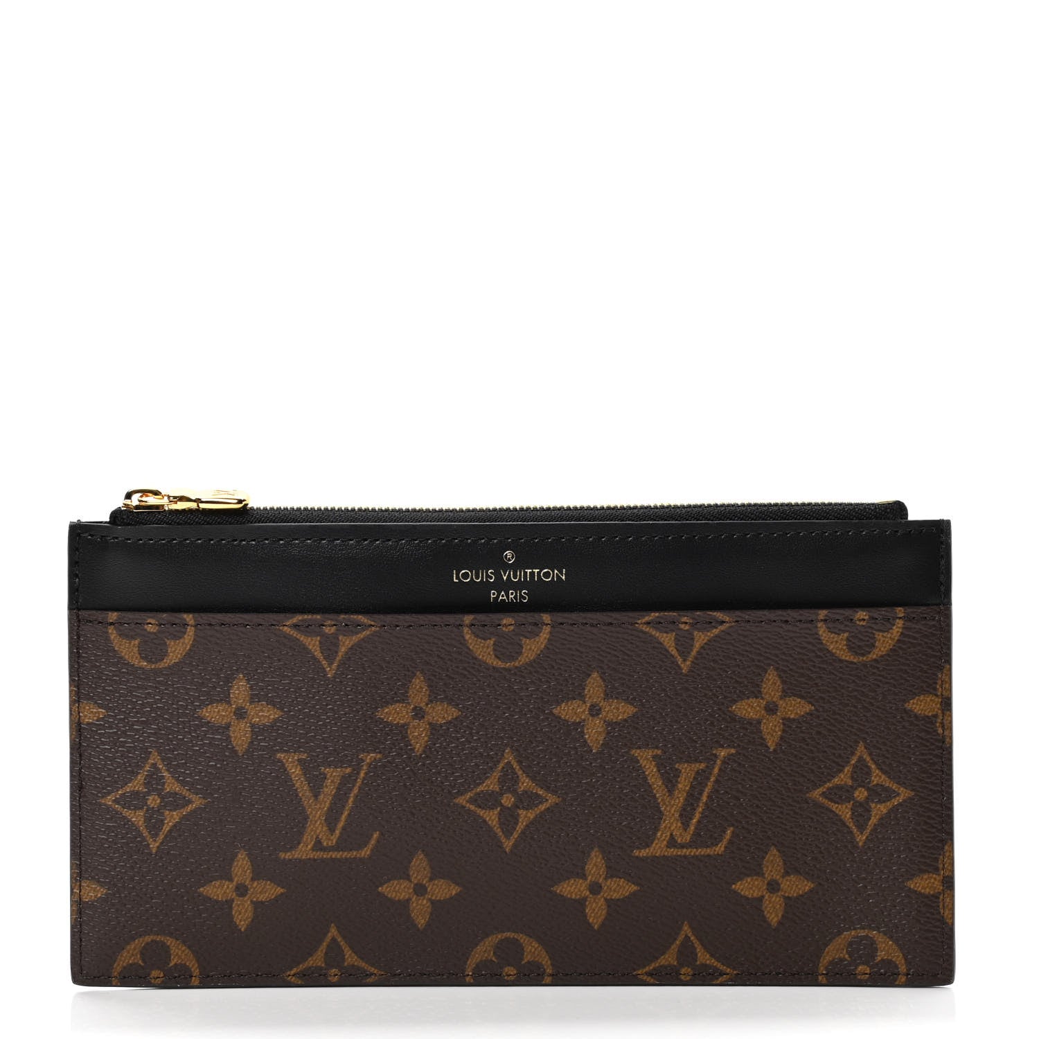 Louis Vuitton Monogram Slim Purse Black 1 of 4