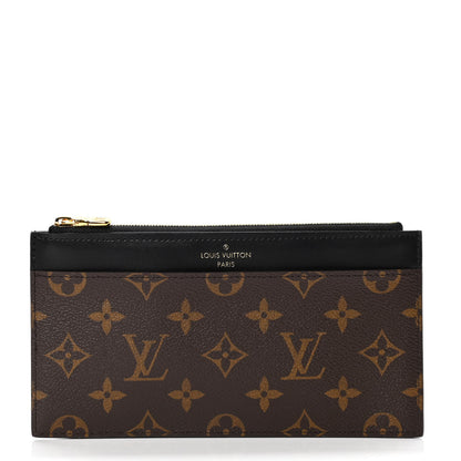 Louis Vuitton Monogram Slim Purse Black 1 of 4