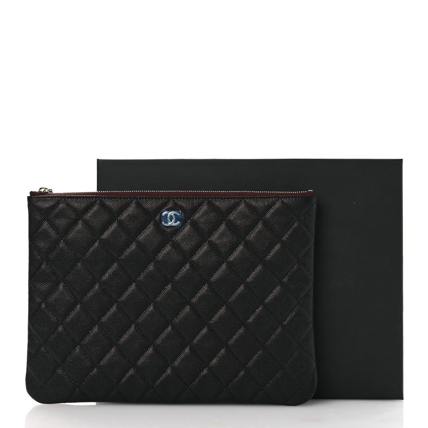 Chanel Caviar Quilted Medium Cosmetic Case Black 9 of 9