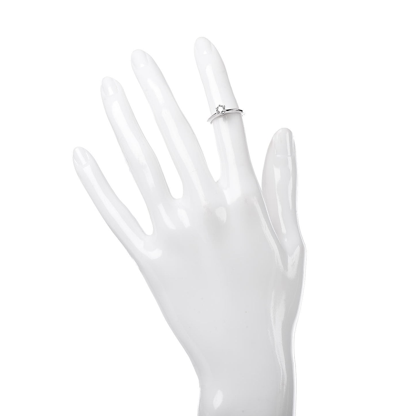 Platinum Diamond .27ct Solitaire Engagement Ring 46 3.75