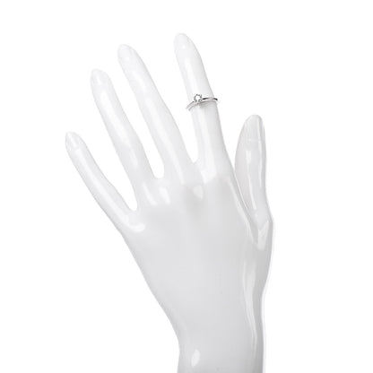 Tiffany Platinum Diamond .27ct Solitaire Engagement Ring 46 3.75 2 of 7