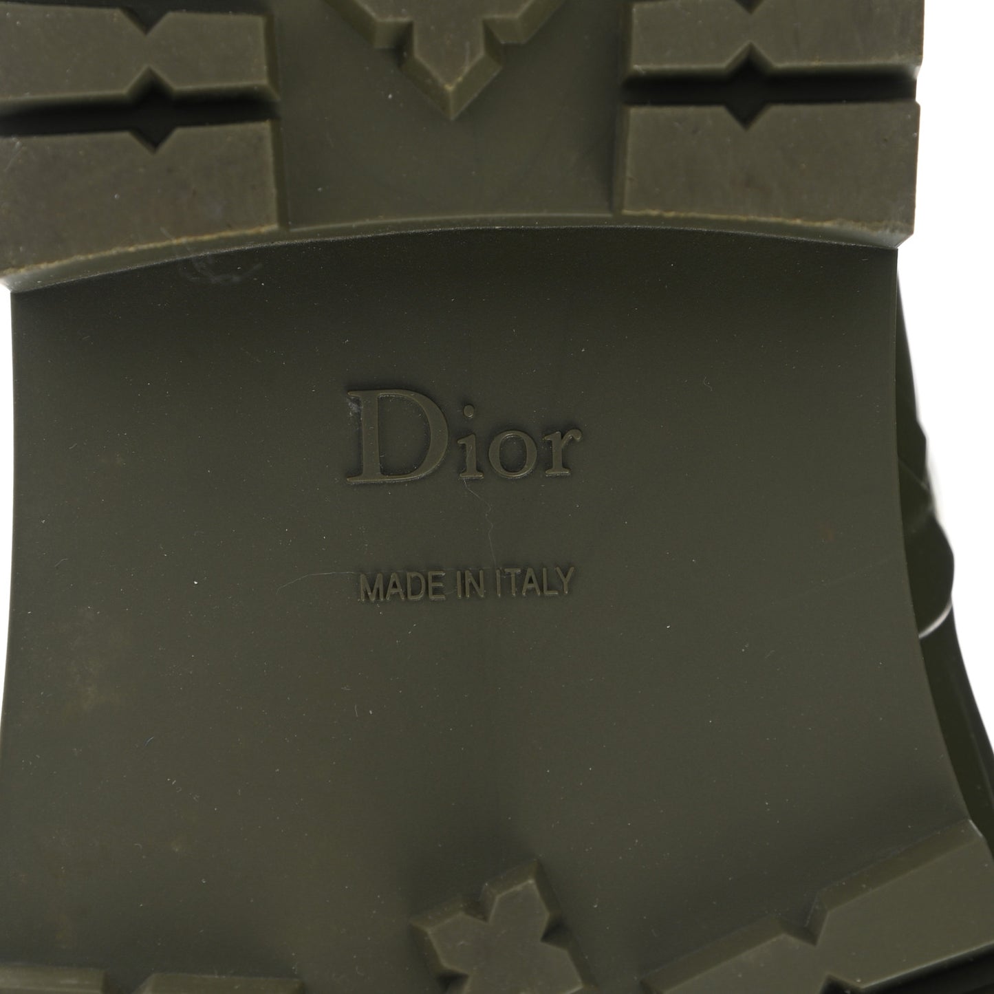 Rubber Diorcamp Low Boots 39 Military