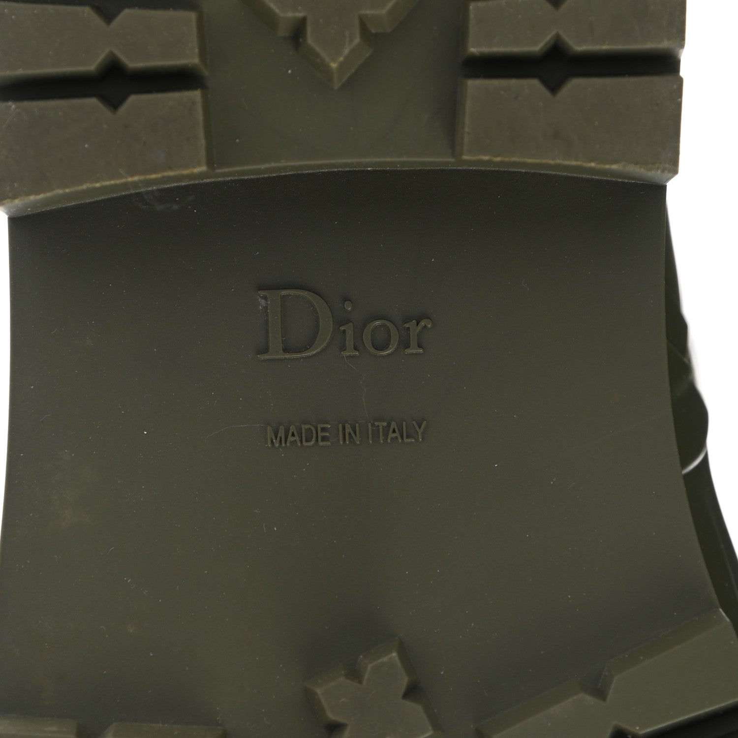 Christian Dior Rubber Diorcamp Low Boots 39 Military 6 of 12