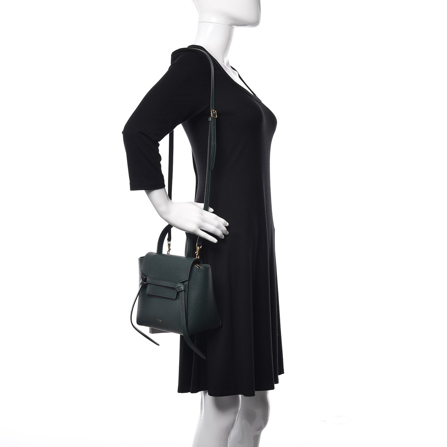 Grained Calfskin Nano Belt Bag Amazone