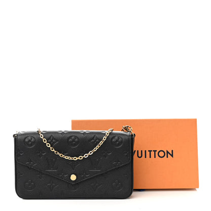 Louis Vuitton Empreinte Pochette Felicie Chain Wallet Black 9 of 9