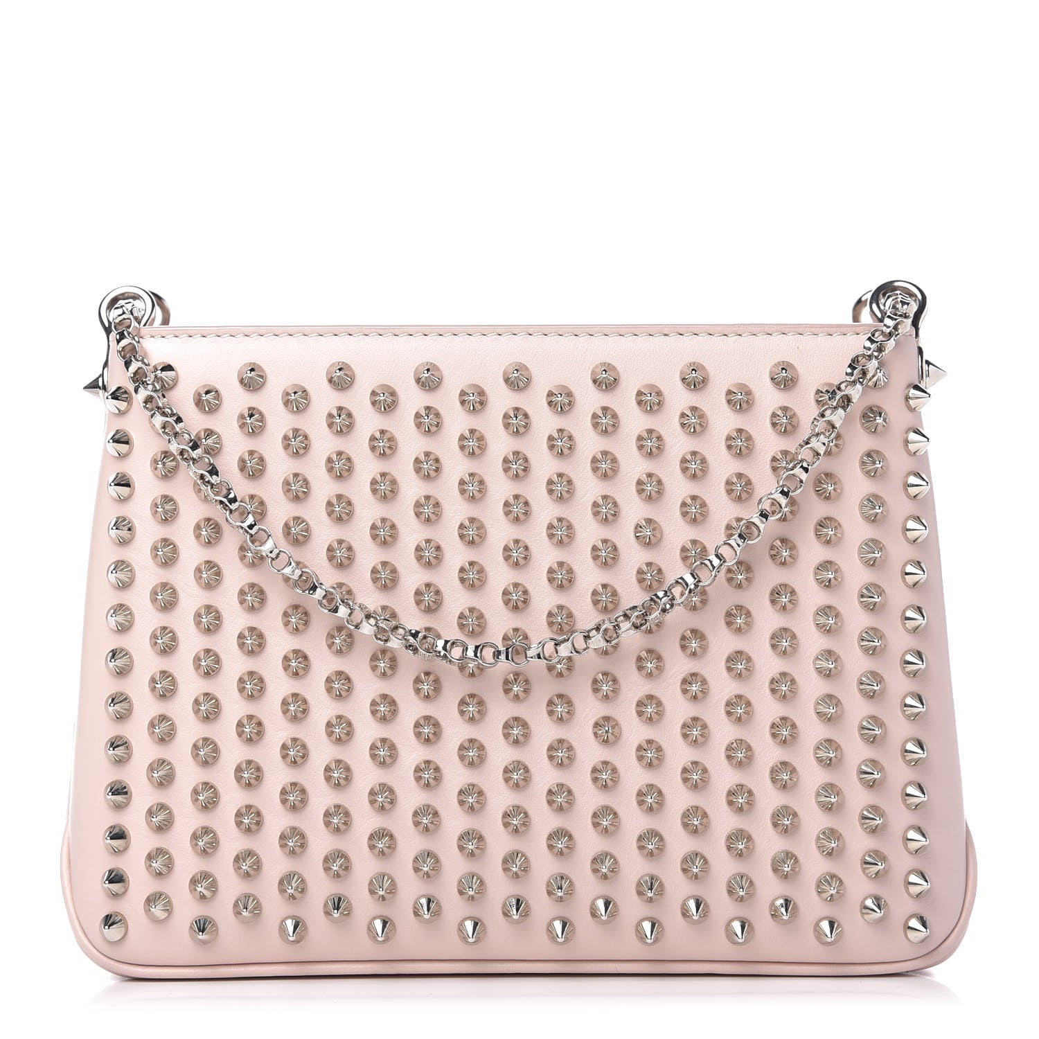 Christian Louboutin Calfskin Spiked Tribouli Crossbody Ballerina 1 of 9