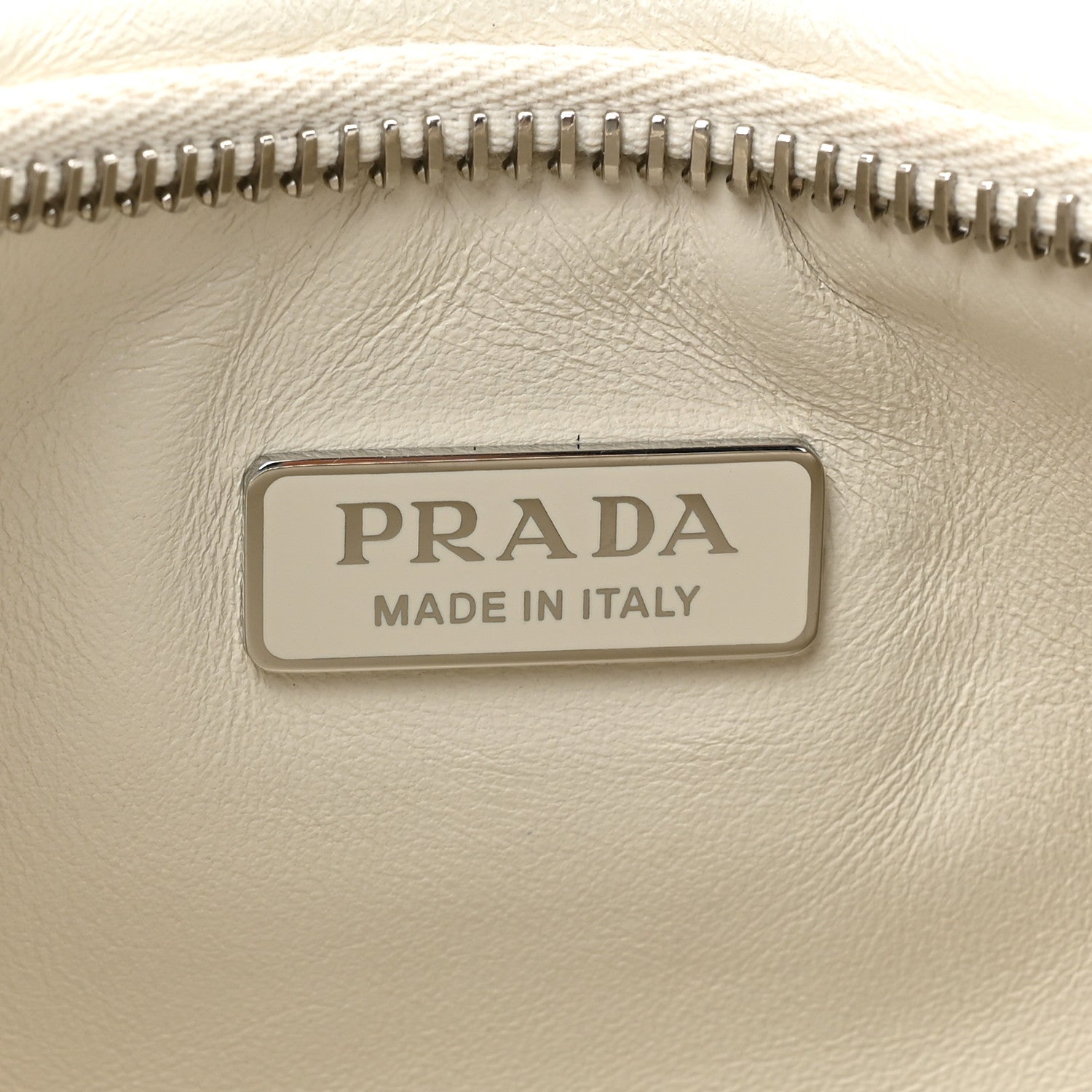 Prada Nappa Soft Padded Re-Edition 2005 Shoulder Bag White 6 of 8