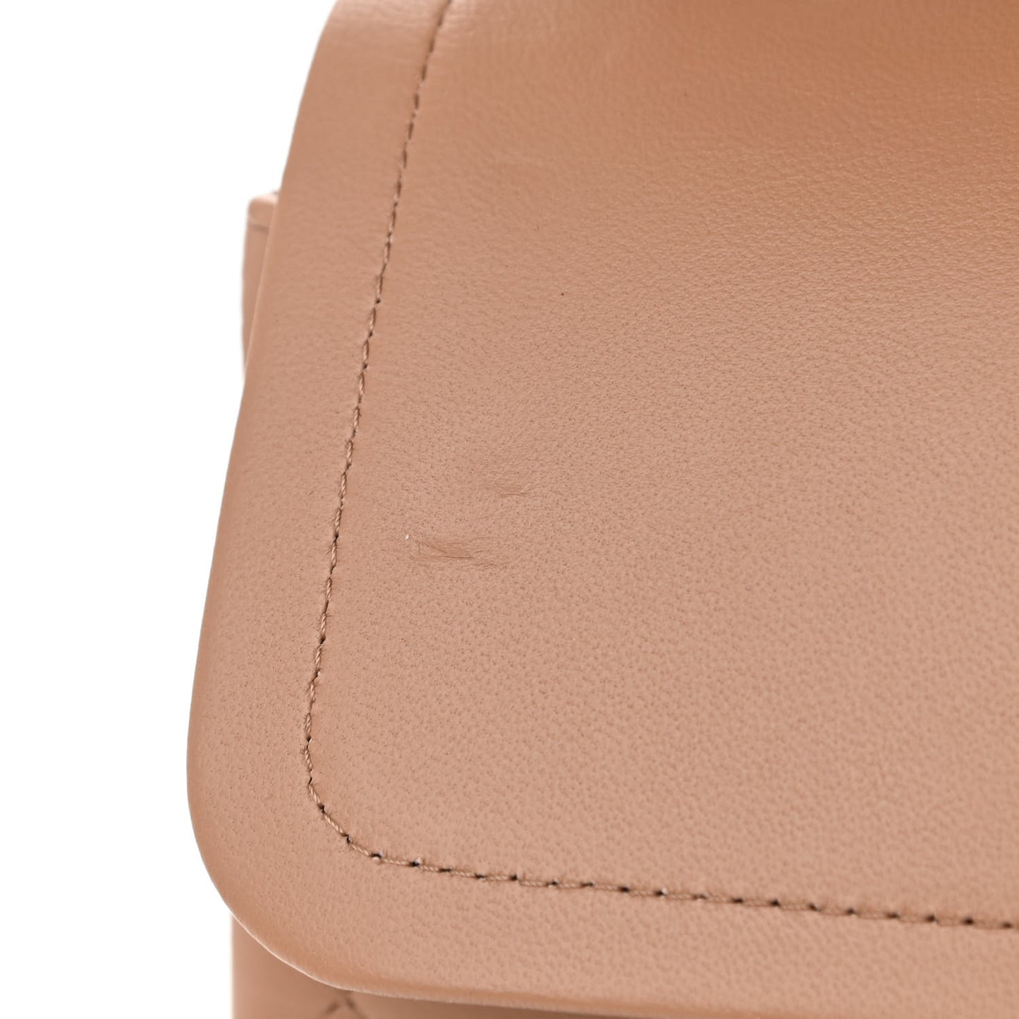 Lambskin Quilted Jumbo Double Flap Dark Beige