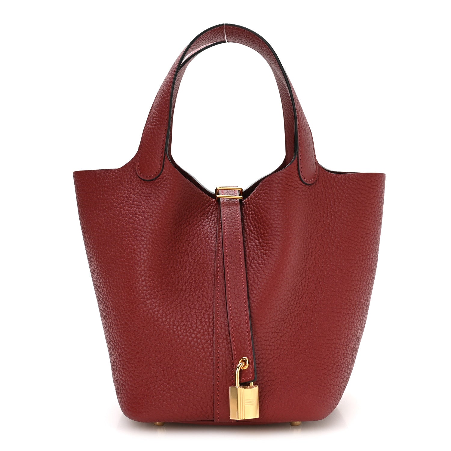 Hermes Taurillon Clemence Picotin Lock 18 PM Rouge H 1 of 13