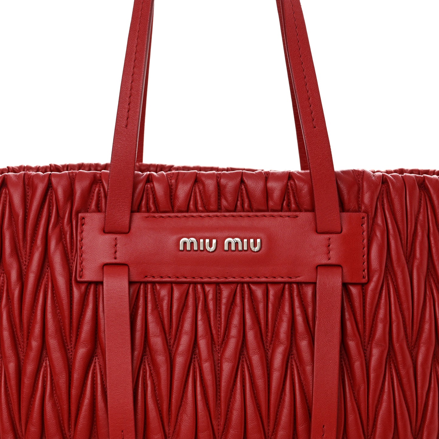 Nappa Matelasse Tote Fuoco