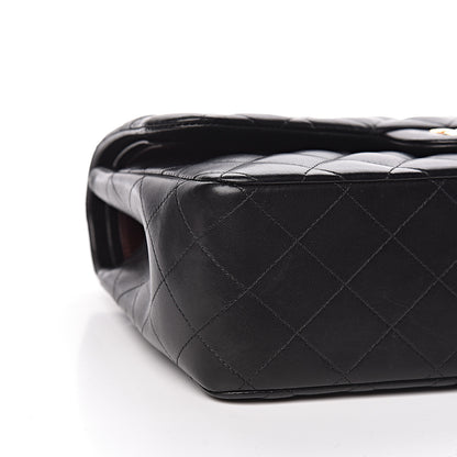 Chanel Lambskin Quilted Jumbo Double Flap Black 10 of 13