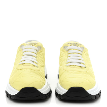Prada Re-Nylon Piuma Metal Triangle Logo Quilted 45mm Sneakers 41 Narciso 2 of 14
