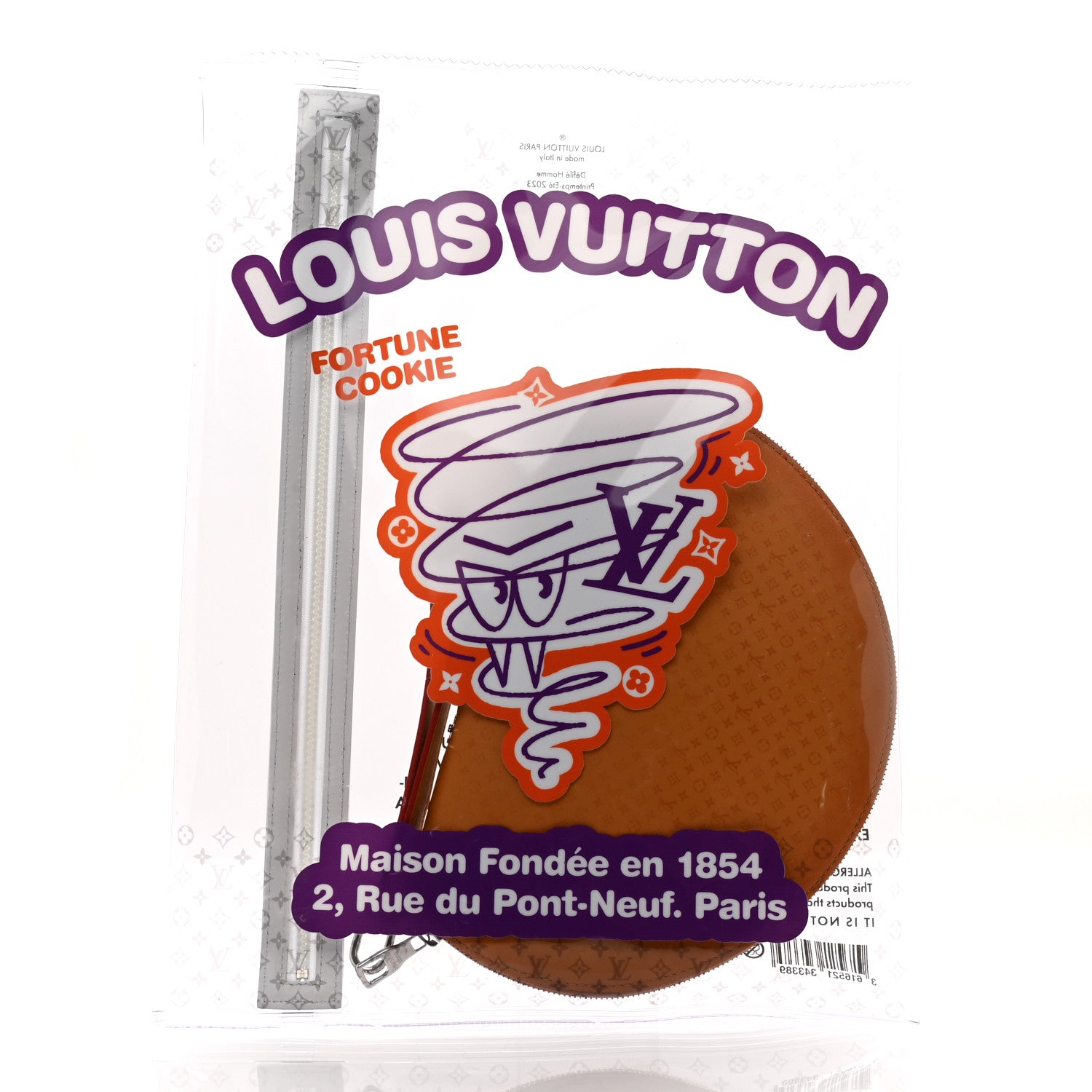 Louis Vuitton Calfskin Monogram Fortune Cookie Pouch Purple 3 of 9