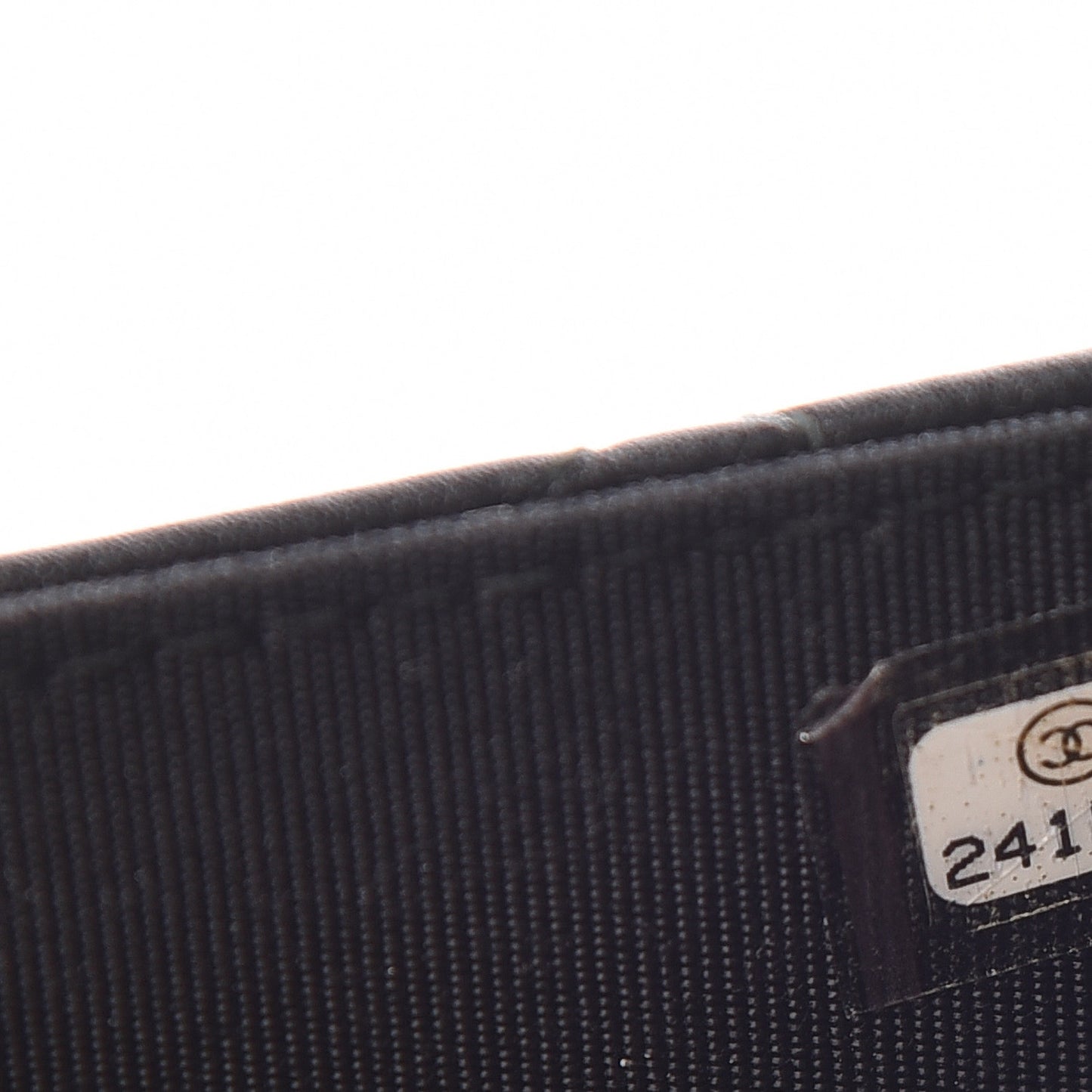 Crumpled Calfskin Quilted Wallet On Chain WOC So Black