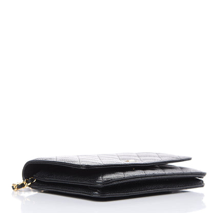 Chanel Caviar Quilted Wallet On Chain WOC Black 4 of 12