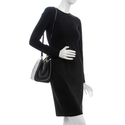 Gucci Calfskin Matelasse Small GG Marmont Tote Black 2 of 13