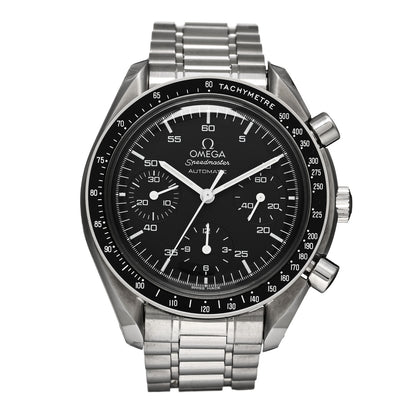 Omega Stainless Steel 39mm Speedmaster Chronograph Automatic Watch Black 3510.50.00 1 of 5