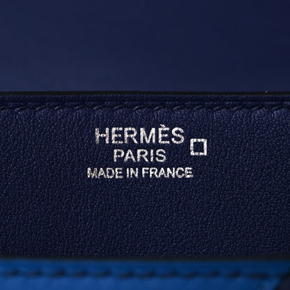 Hermes Shiny Alligator Swift Perforated Lizard Endless Road Constance 24 Bleu Zellige Bleu Encre Blue Nuit Vert Anglais 6 of 11