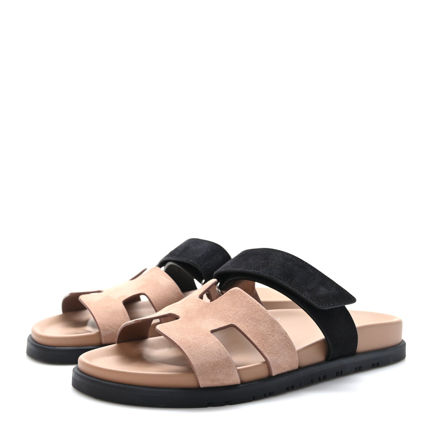 Suede Goatskin Womens Chypre Sandals 39 Rose Perle Black