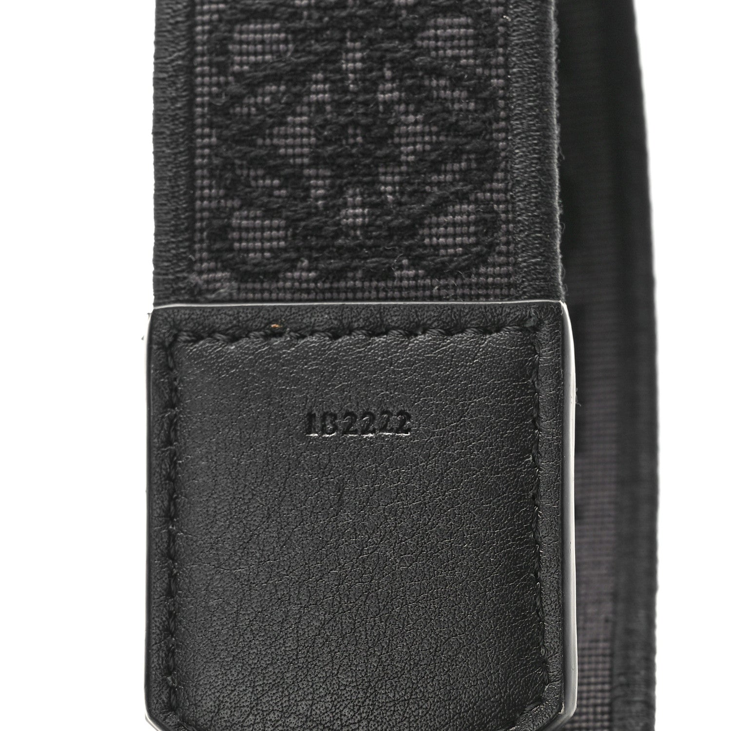 Loewe Calfskin Jacquard Anagram Strap Grey Black 4 of 4