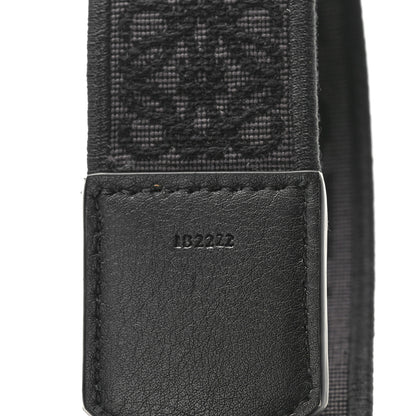 Loewe Calfskin Jacquard Anagram Strap Grey Black 4 of 4
