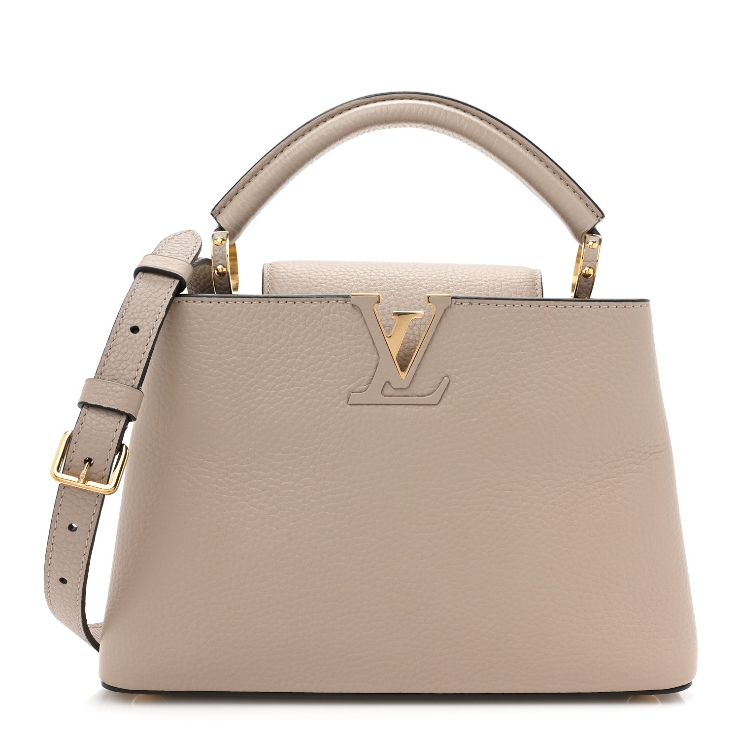 Louis Vuitton Taurillon Capucines BB Galet 1 of 10